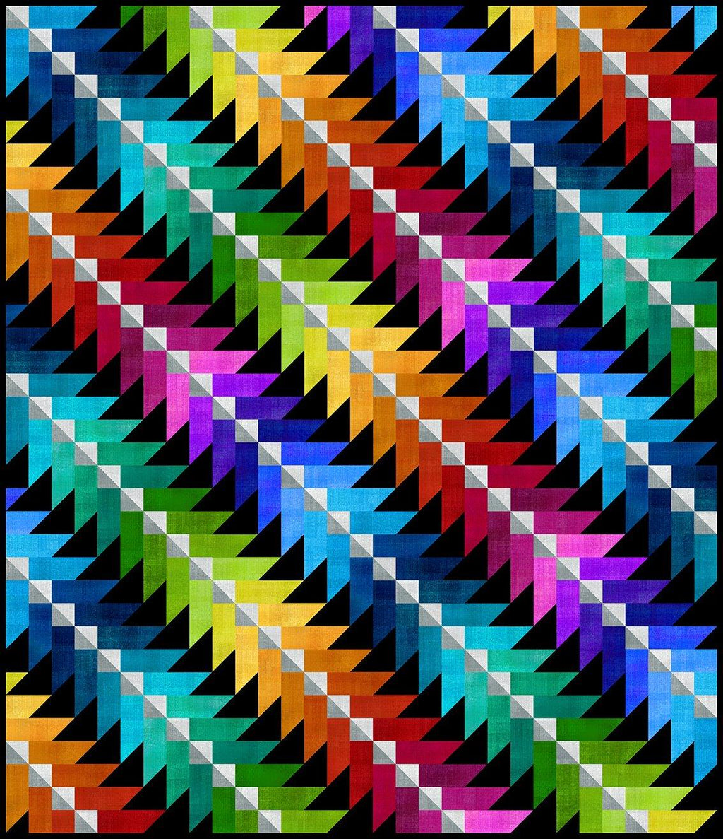 Cascading Colors Quilt Kit – Bits 'n Pieces Quilt Shop