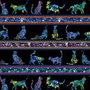 Cat Artistry Stripe - Black/Multi