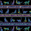 Cat Artistry Stripe - Black/Multi