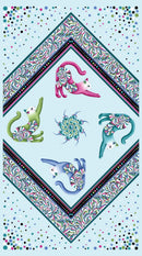 Cat's Meow 24" On Point Panel - Light Teal/Multi