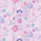 Celestial Skies Sun and Moon - Light Plum