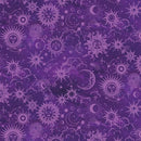Celestial Skies Sun and Moon Tonal - Violet