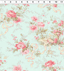 Charlotte Cottage Floral - Light Turquoise