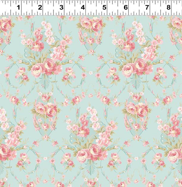 Charlotte Damask - Turquoise