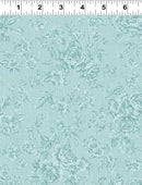 Charlotte Tonal Roses - Dark Turquoise