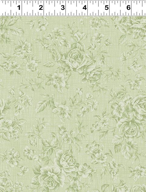 Charlotte Tonal Roses - Olive