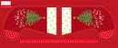 Christmas in Bluebell Wood 18" Stocking Panel w/gold Metallic