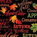 Cider House Autumnal Words - Black