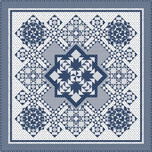 Classic Keepsakes Pinwheel Puzzle Quilt Kit