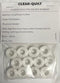 Clear-Quilt Pre-Wound 15/A  Bobbins - 12 ct  Cotton White