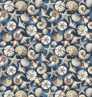 Coastal Escape Coastal Shells - Dark Blue