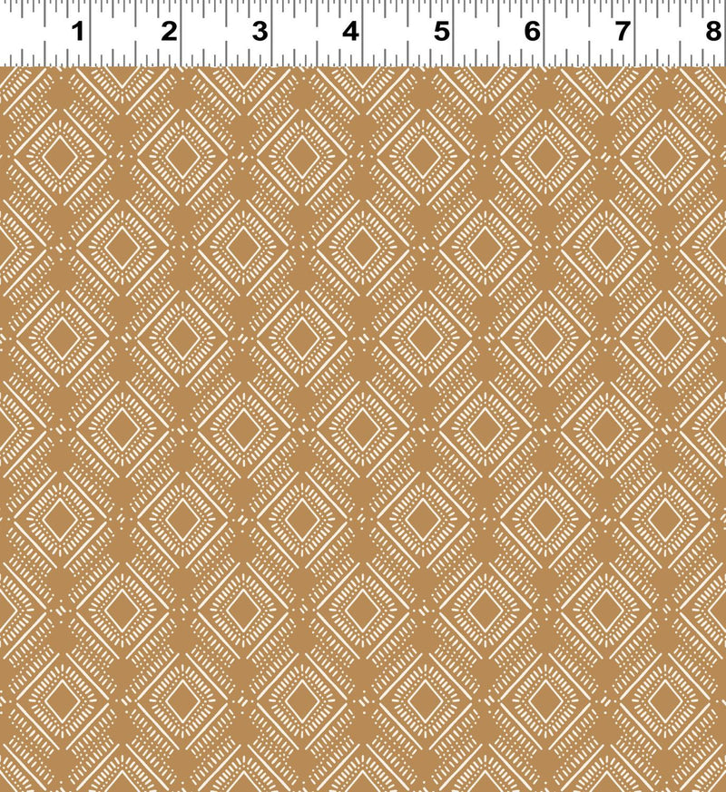 Coneflower Corral Diamonds - Dark Gold