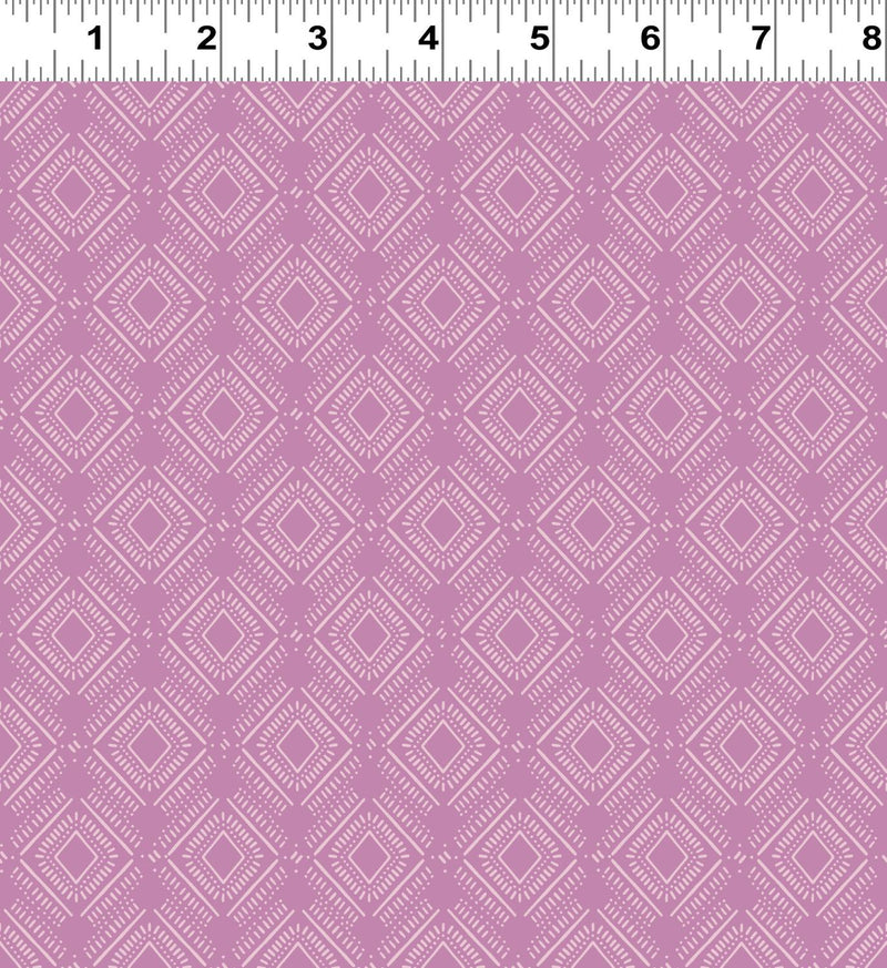 Coneflower Corral Diamonds - Eggplant