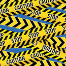 Construction Crew -Caution Tape Blue
