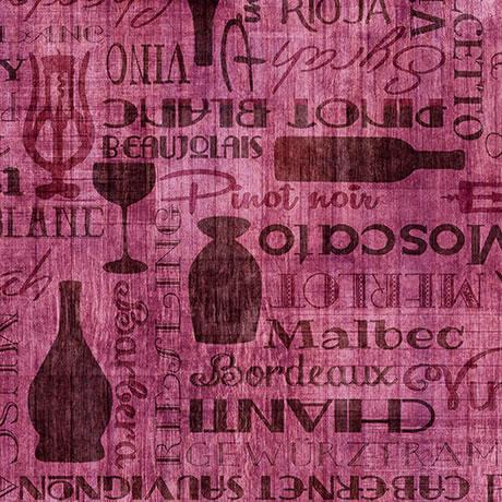 Cork & Barrel Wine Bottles and Words - Rose