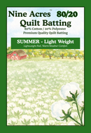 Cotton Summer Batting Double (90" x 100") - Natural