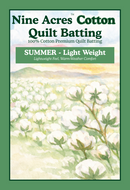 Cotton Summer Batting Queen (120" x 100") - Natural