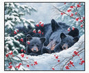 Cozy 36" Panel Bears - Snow