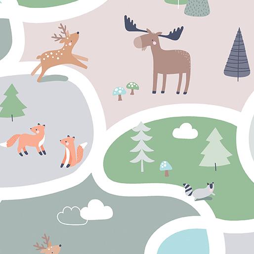 Cozy Forest Comfort Flannnel Scenic - Multi