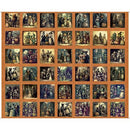 Creepsville 36" Small Pictures Block Panel - Pumpkin