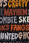 Creepy Words - Black/Gray
