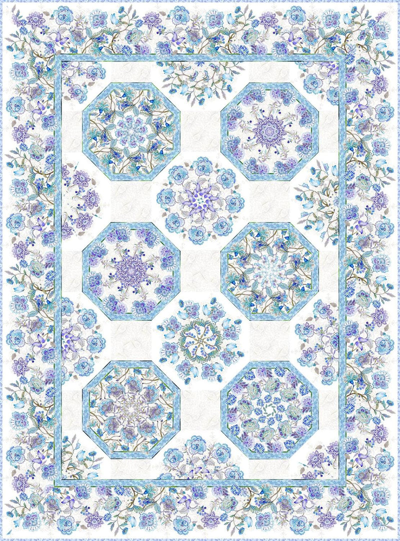 Daydream Kaleidoscope - Blue Quilt Kit