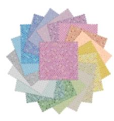 Dazzle Dots 2  10" Squares - 42 pieces