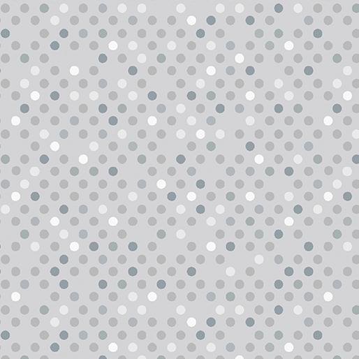 Dazzle Dots 2 Confetti Drop - Grey