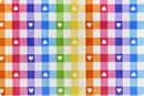 Digital Cuddle - Gingham Hearts - Fuchsia