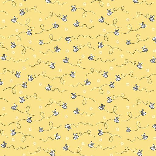 Doodle Baby Flannel Baby Bee - Yellow