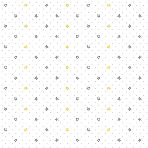 Doodle Baby Flannel Sweet Dots - Yellow/White