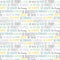 Doodle Baby Flannel Sweet Words - Pastel/Multi