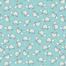 Doodle Baby Flannel Turtle Love - Turquoise