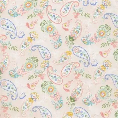 Dorothy Jean's Flower Garden Paisley - Pink