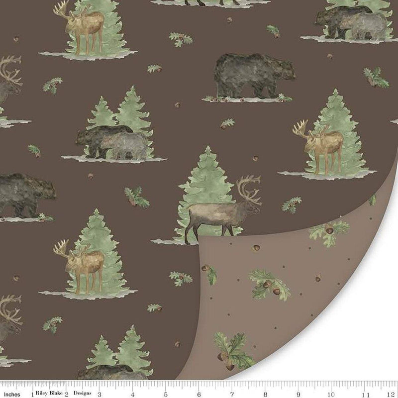 Double Lush Velvet 58/60" -Let's Get Lost in the Woods LV16572