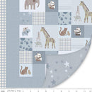 Double Lush Velvet Panel 30" x 36" - Blue Safari Stargazing