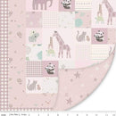 Double Lush Velvet Panel 30" x 36" - Pink Safari Stargazing
