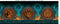 Dragons-Emerald Reign Border Stripe - Multi