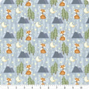Dream Big Little One Foxes Allover - Blue