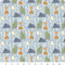 Dream Big Little One Foxes Allover - Blue