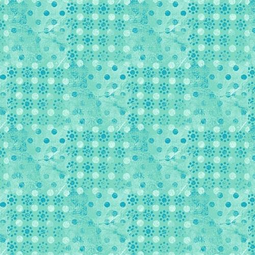 Dream Horses Dotted Patch - Aqua