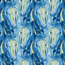 Dream Horses Lg Horse Heads Allover - Navy