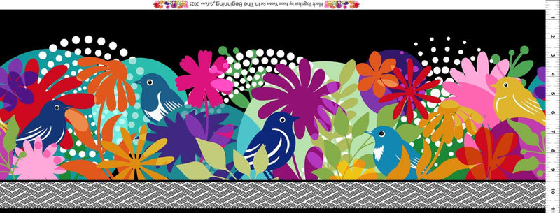 Easy Striped Table Runner Flock Together Multicolor Fabric Kit (No Pattern)