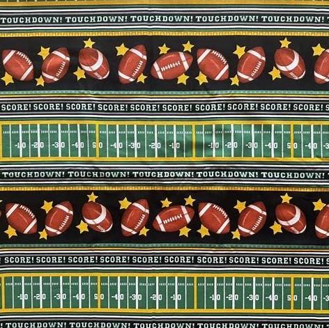 Easy Striped Table Runner Football Fabric Kit (No Pattern)