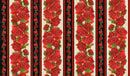 Easy Striped Table Runner Red  Roses Fabric Kit (No Pattern)