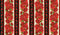 Easy Striped Table Runner Red  Roses Fabric Kit (No Pattern)