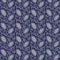Elegant Keepsakes Elegant Foliage Silver Metallic - Navy