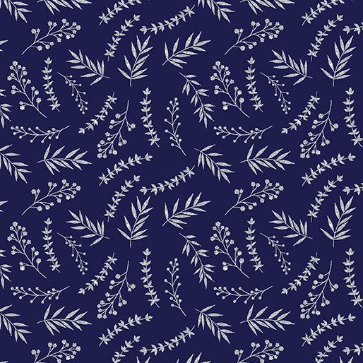 Elegant Keepsakes Elegant Sprigs Metallic Silver - Navy