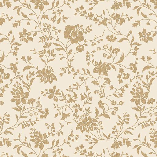 Elegant Keepsakes Garden Elegance Gold Metallic - Ecru