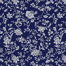 Elegant Keepsakes Garden Elegance Silver Metallic - Navy